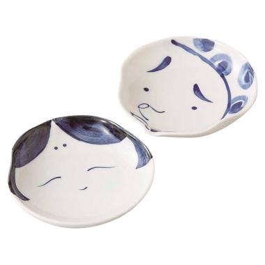 おかめひょっとこ小皿ペア