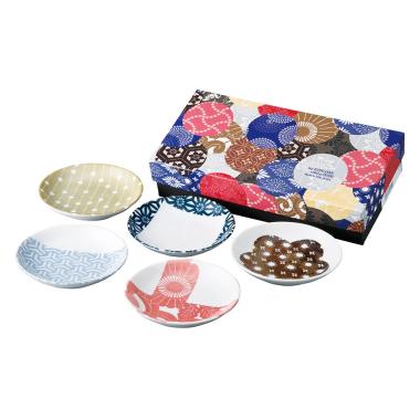 Ｉｓｅ　ＫＡＴＡＧＡＭＩ　小皿５枚揃