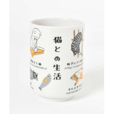 猫との日常　寿司湯呑