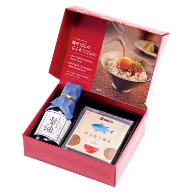 玉子かけ醤油と鰹そぼろセット