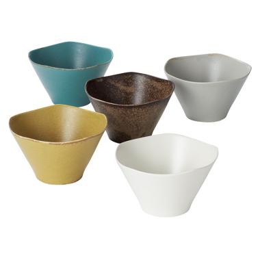 和の美　波型小どんぶり５個組